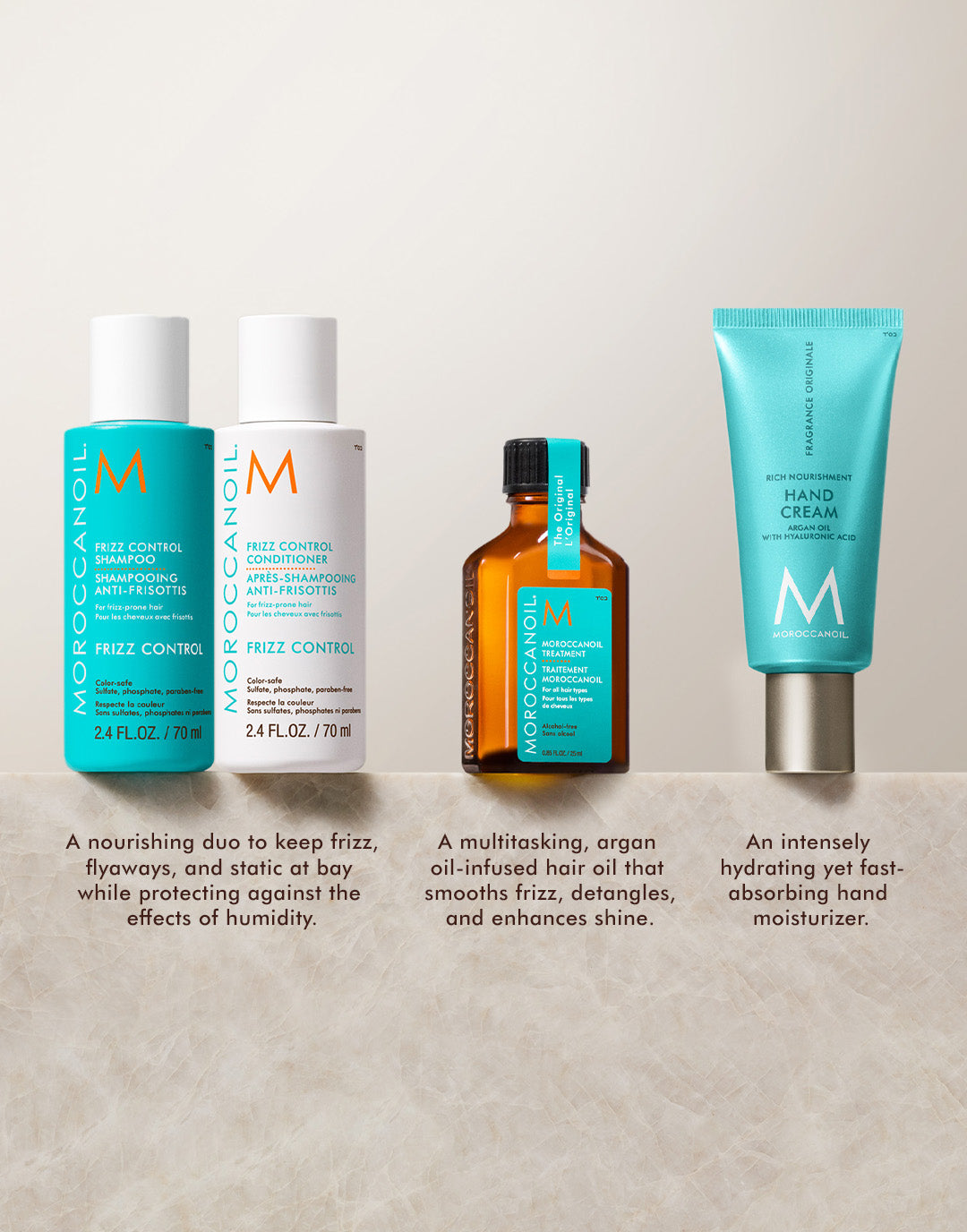 Zestaw podróżny przeciwko puszeniu