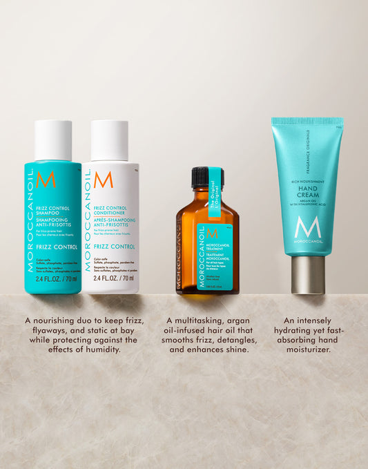 Zestaw podróżny przeciwko puszeniu